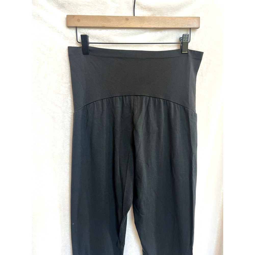 Soho Maternity Leggings Dark Gray Size XL Cotton Comfort Casual Lounge Stretch - Picture 4 of 7